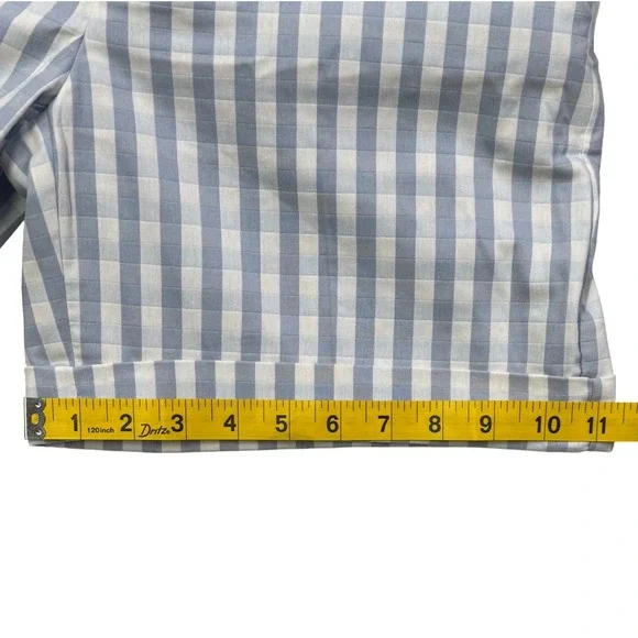 Lauren Ralph Lauren Gingham Shorts Blue White Size 2 Cuffed NWT - Picture 9 of 9
